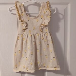 Gerber Modern Moments Cream Ruffle-Trim Tank Dress